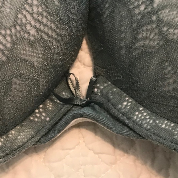 Cacique cotton boost plunge dusky green lace bra (44B) - Picture 9 of 11